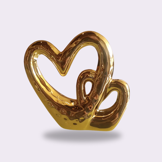 Double Heart Decoration Piece