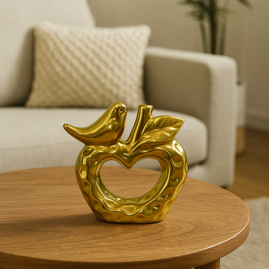 Lovebird Apple Decoration Piece