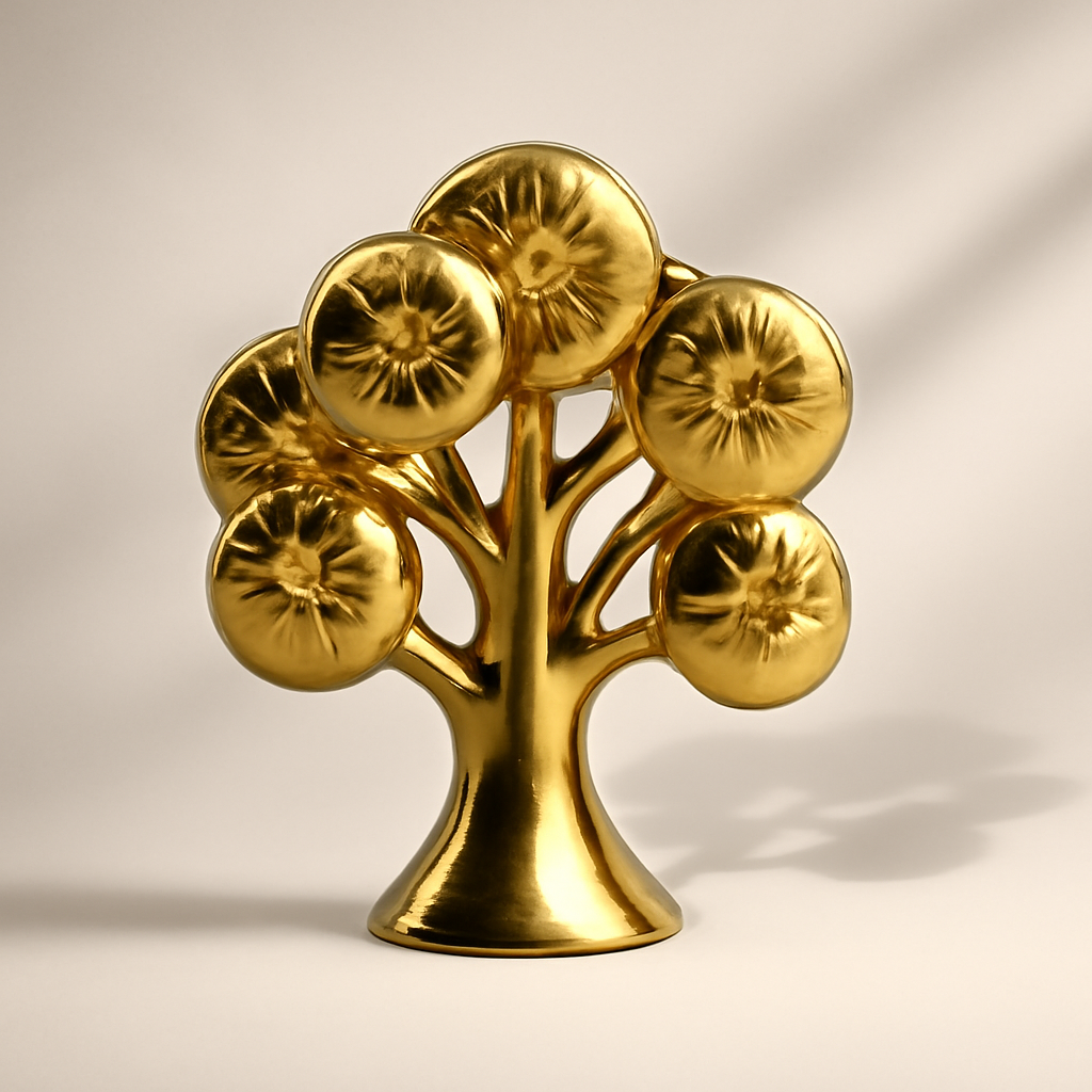 Golden Tree Decoration Piece